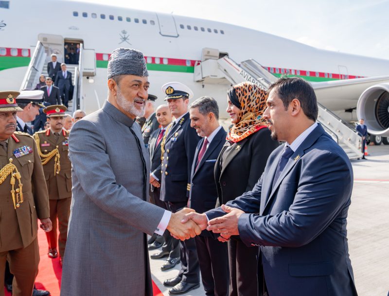 جلالة السُّلطان المعظّم يصل إلى هولندا