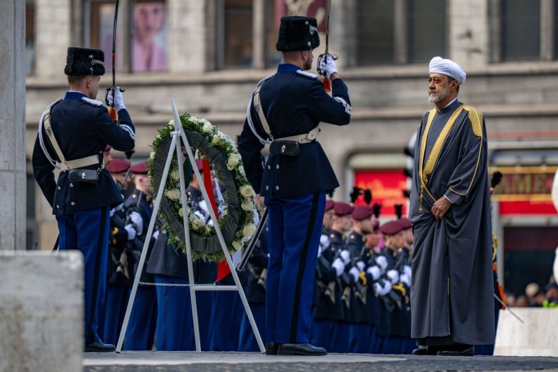 His Majesty The Sultan visits National Monument in Amsterdam