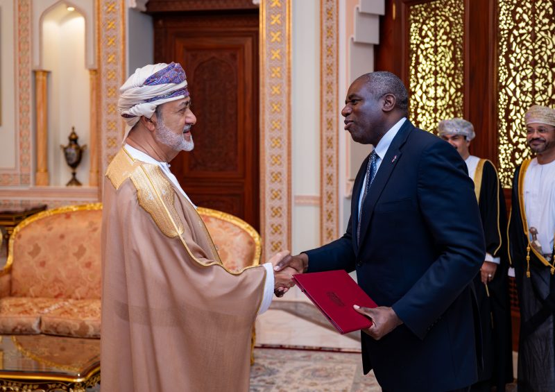 His Majesty receives UK Foreign Secretary