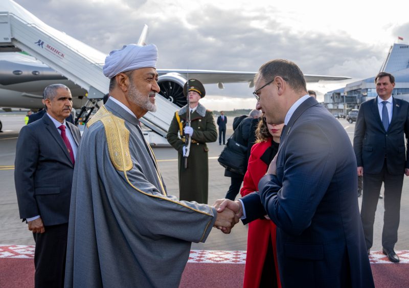 جلالة السلطان المعظم يصل إلى جمهورية بيلاروسيا في زيارة دولة