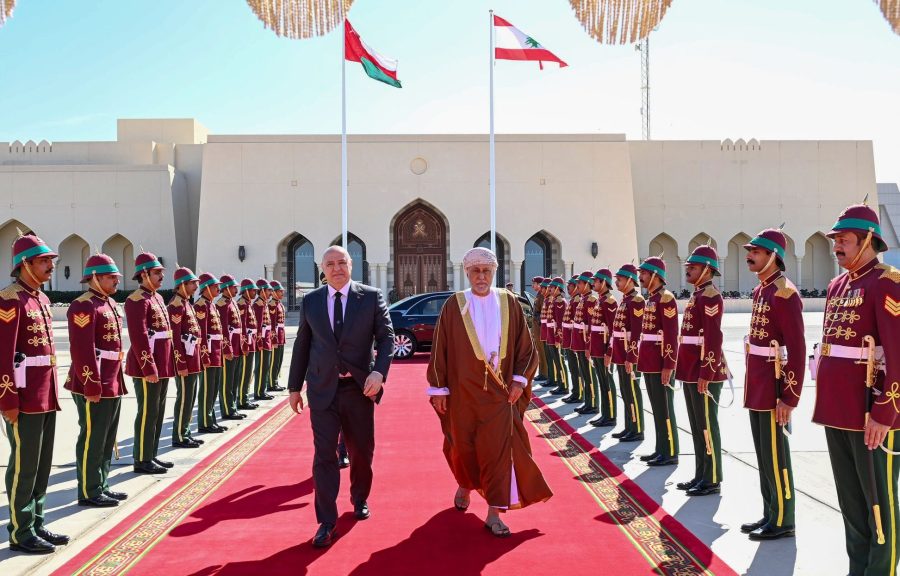 Lebanese President departs Oman
