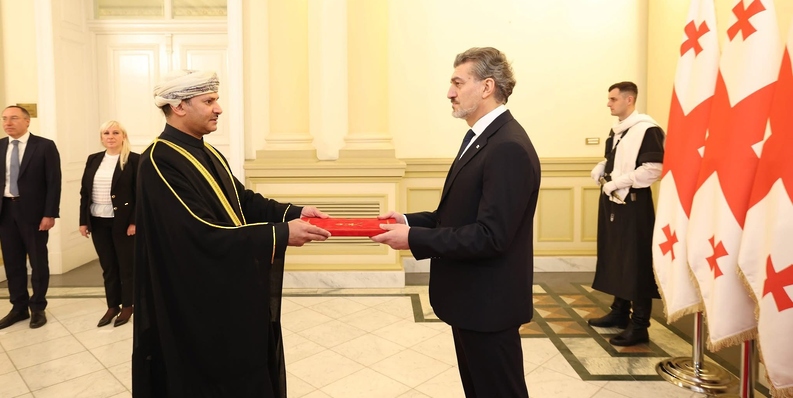 Ambassador presents credentials to President of Georgia