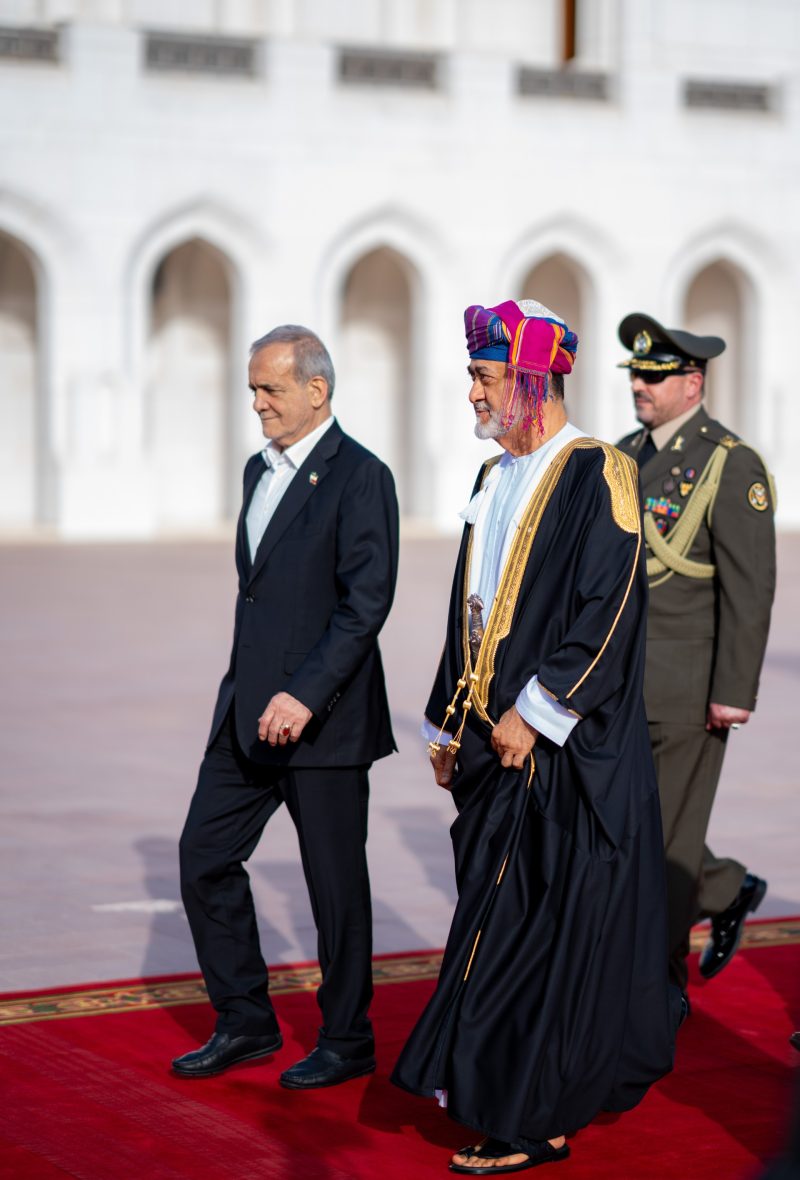 مراسم استقبال رسميّة تكريمًا لرئيس الجمهورية الإسلامية الإيرانية بقصر العلم العامر