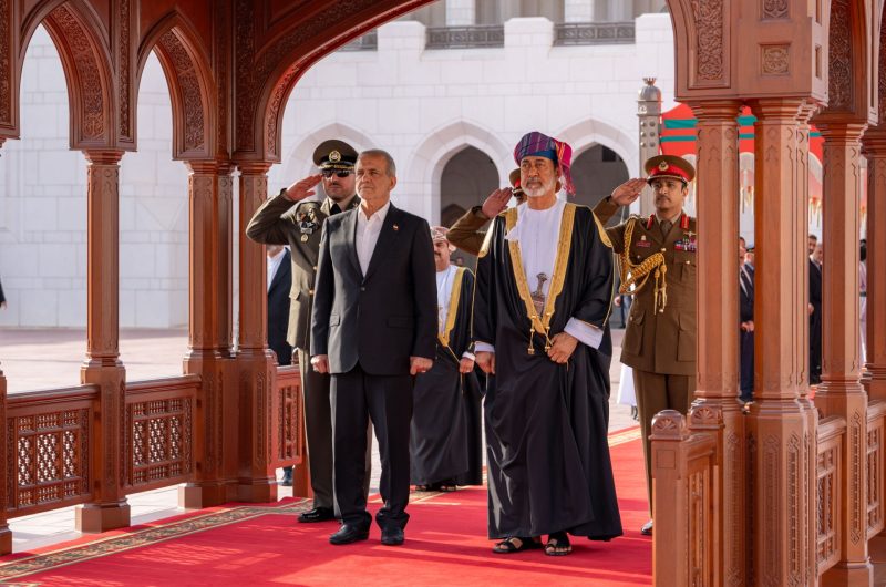 مراسم استقبال رسميّة تكريمًا لرئيس الجمهورية الإسلامية الإيرانية بقصر العلم العامر