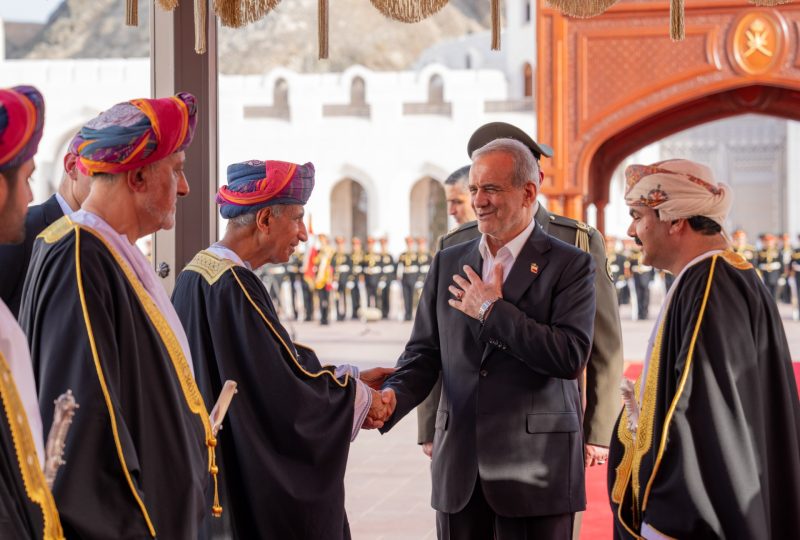 مراسم استقبال رسميّة تكريمًا لرئيس الجمهورية الإسلامية الإيرانية بقصر العلم العامر