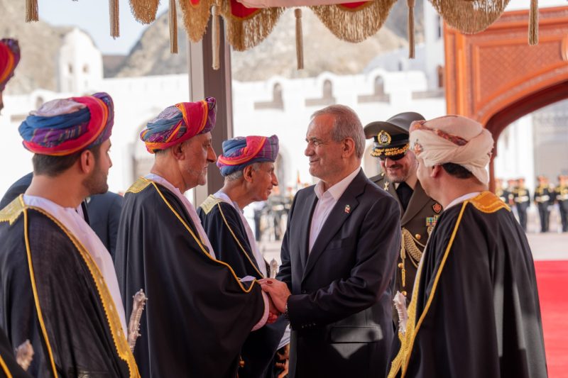 مراسم استقبال رسميّة تكريمًا لرئيس الجمهورية الإسلامية الإيرانية بقصر العلم العامر