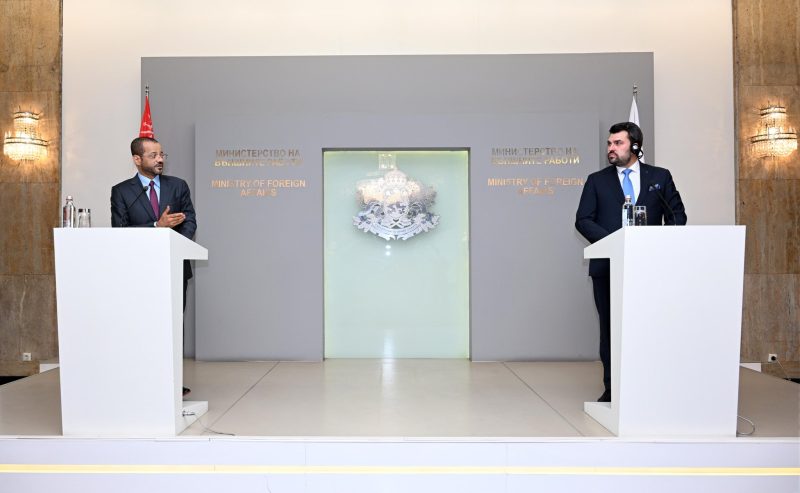 مؤتمر صحفي مشترك بين معالي السيد وزير الخارجية ونظيره البلغاري