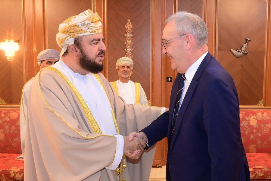 His Majesty receives a verbal message from Swiss President